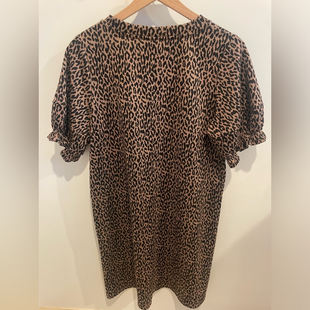 L THML Cheetah Print T-Shirt Dress